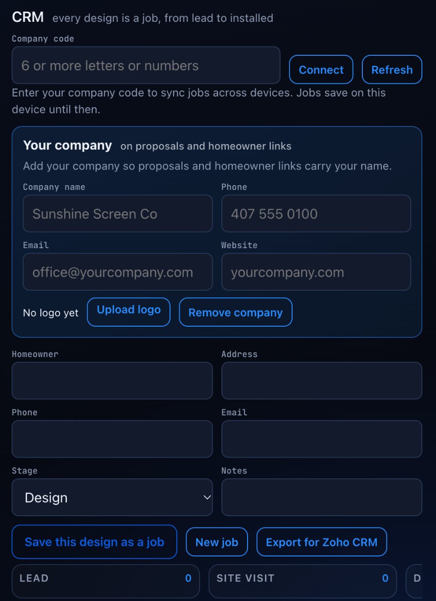 CRM panel
